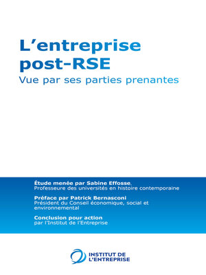 cover image of L'entreprise post-RSE--Tome 2